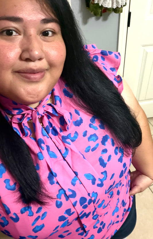 Tie front blouse