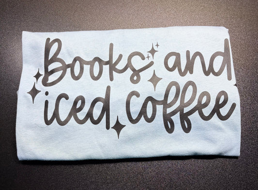Books & iced coffee tshirt